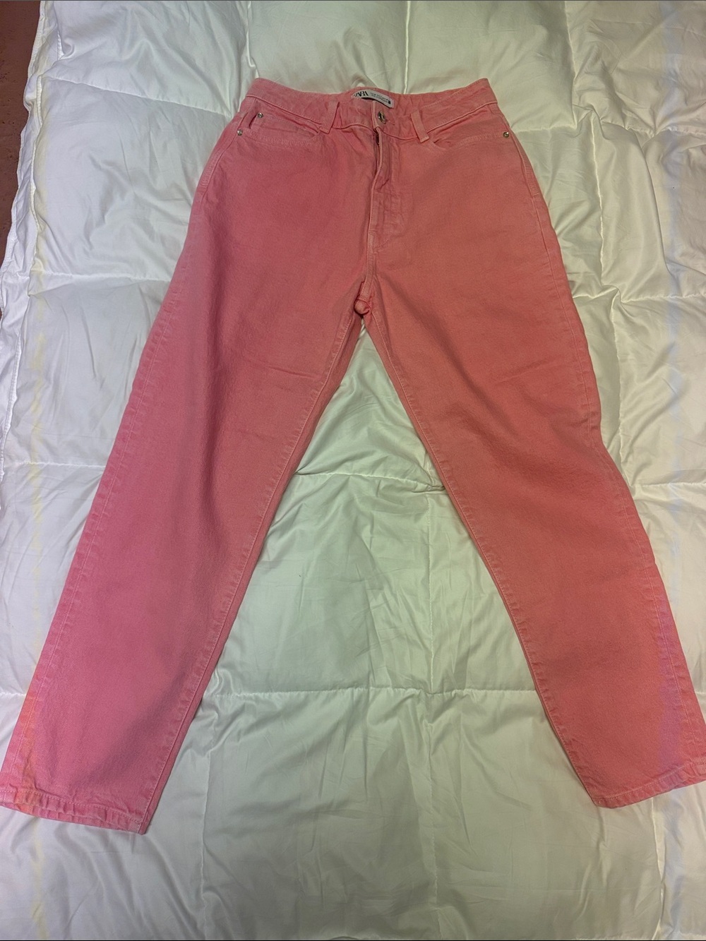 Zara Women's High-Rise Pink Jeans